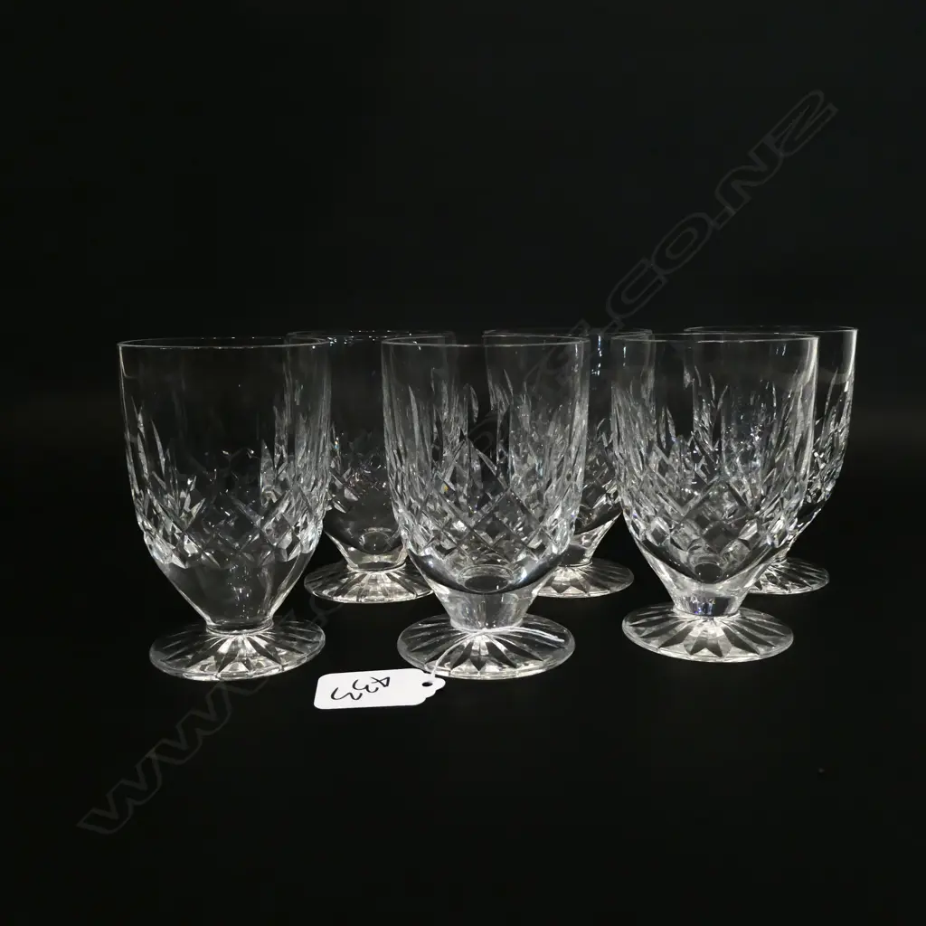 SET 6 WATERFORD CRYSTAL GLASSES H.98mm Image 1++