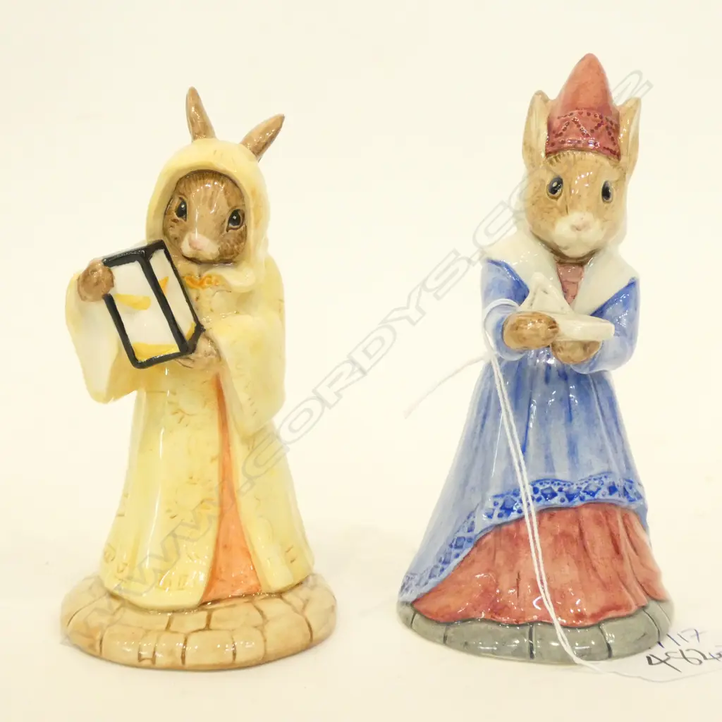 2 ROYAL DOULTON BUNNYKINS DB213 SUNDIAL; DB2296 SANDS OF TIME Image 1++