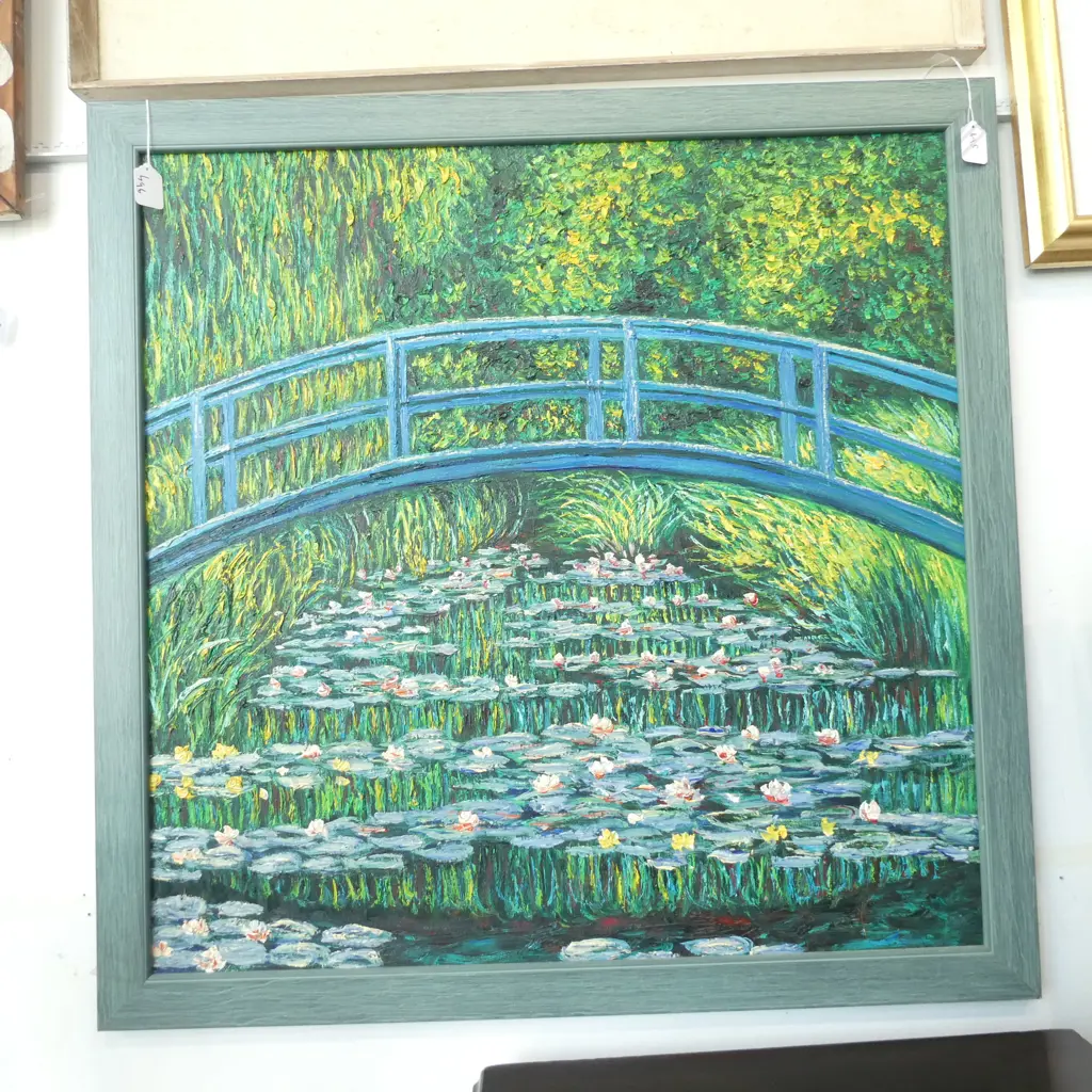 COPY OF MONET OIL ON BOARD 765MM SQ Image 1++