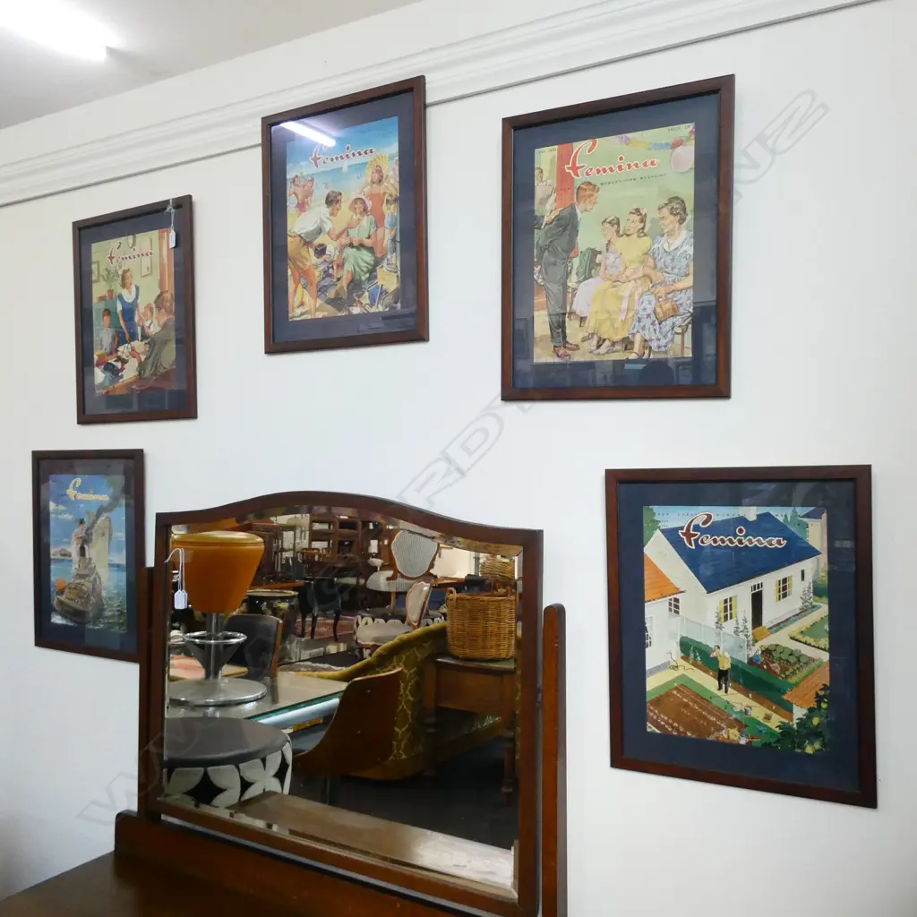 5 FRAMED WOMAN'S OWN MAGAZINE COVERS Image 1++