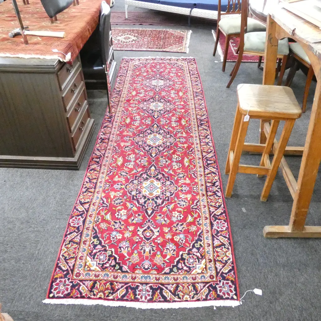 HAND WOVEN RUG 2970 X 880  Image 1++