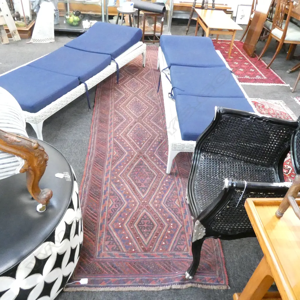 MIXED WEAVE AFGAN RUNNER 3650 X 820MM Image 1++