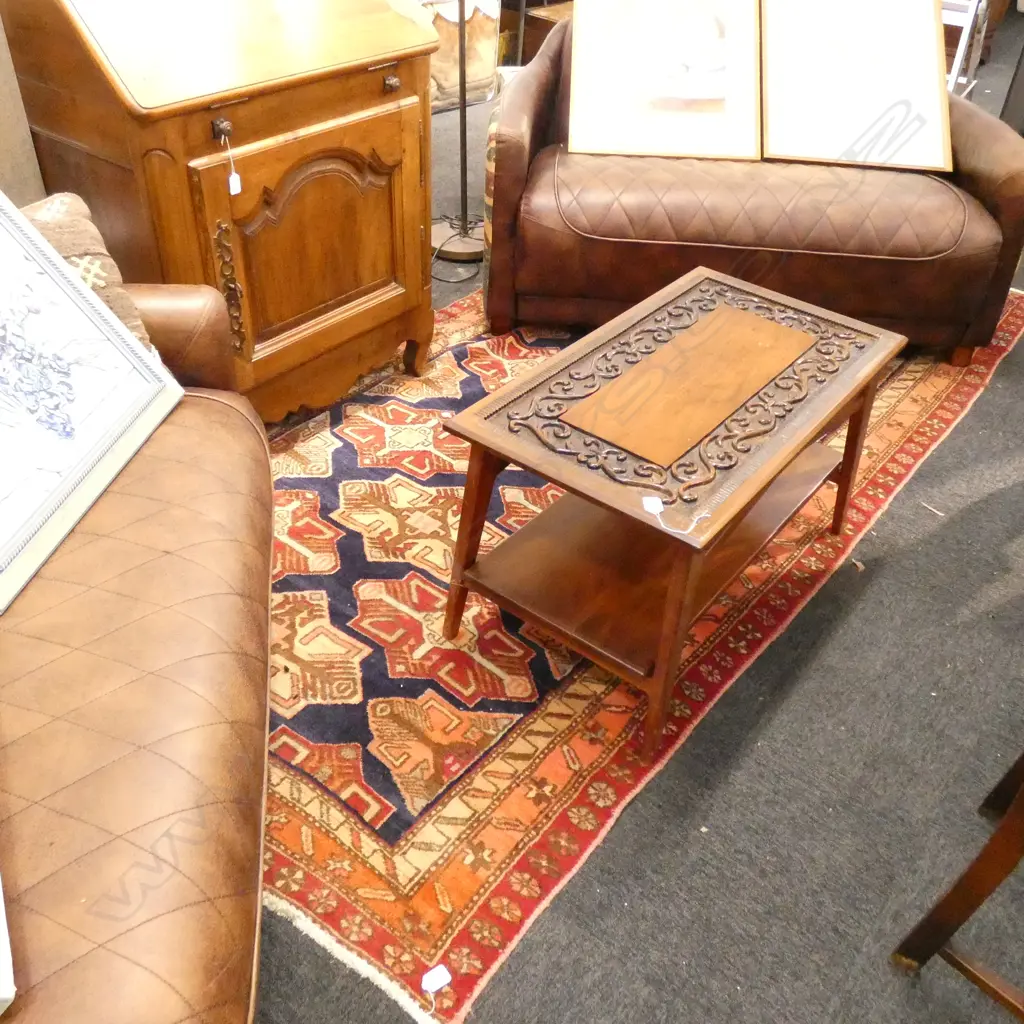 HAND KNOTTED ALL WOOL RUG 2820 X 1320MM Image 1++