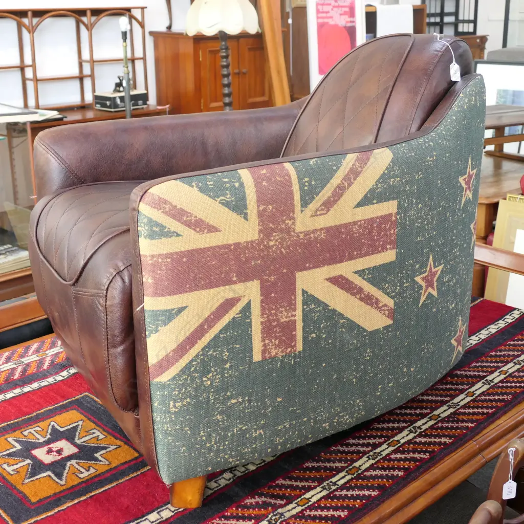 NZ FLAG 2 X 2 SEATER COUCHES &  CHAIR Image 1++