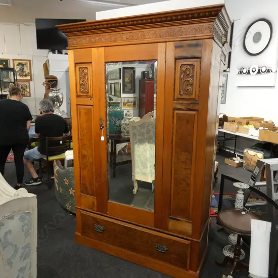 EDWARDIAN KAURI WARDROBE