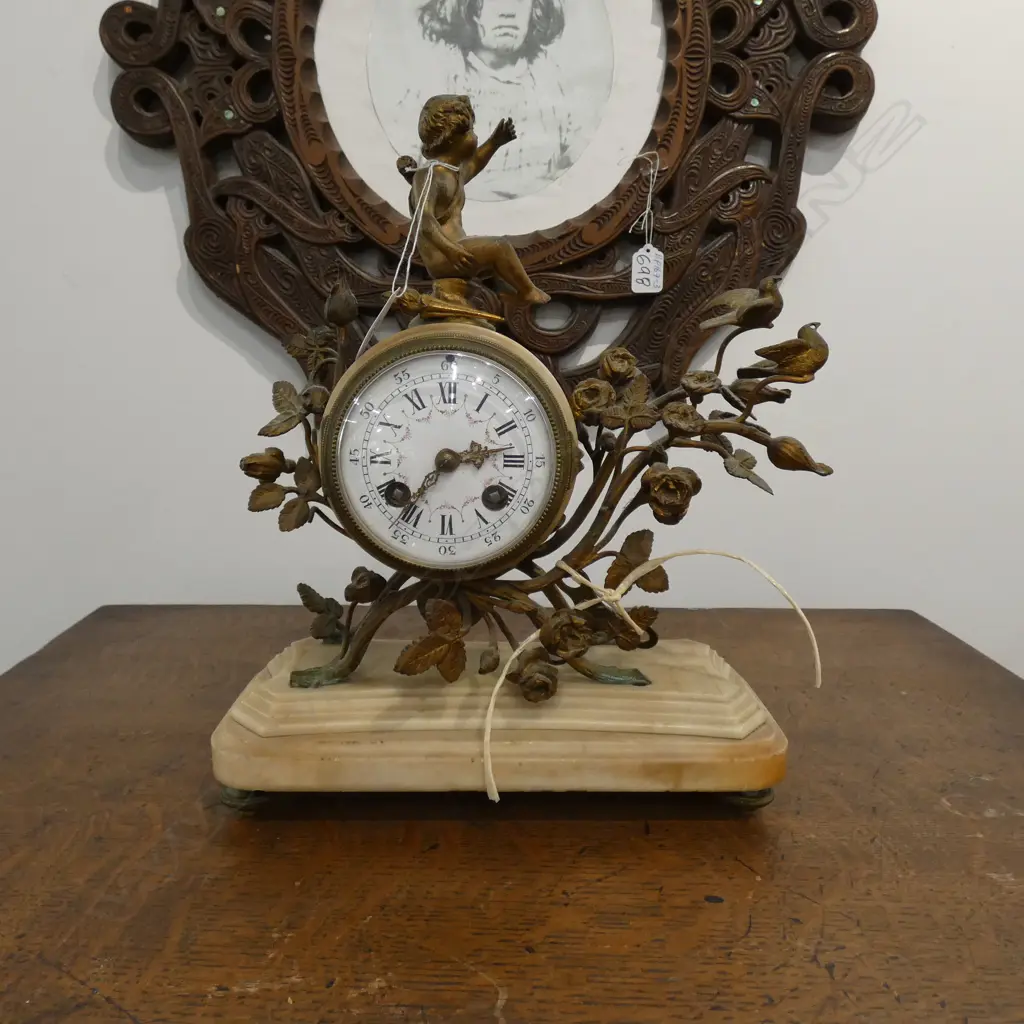 ALABASTER CLOCK  L. 250MM Image 1++