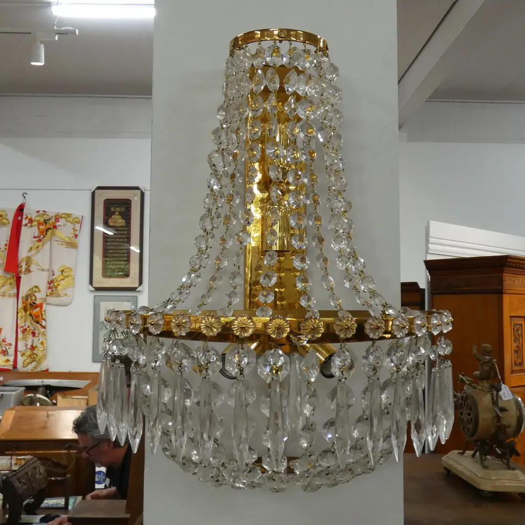 CRYSTAL WALL LIGHT  H. 500MM Image 1++