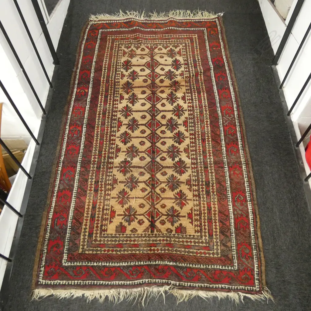 HAND WOVEN ALL WOOL RUG 2080 X 1270MM Image 1++