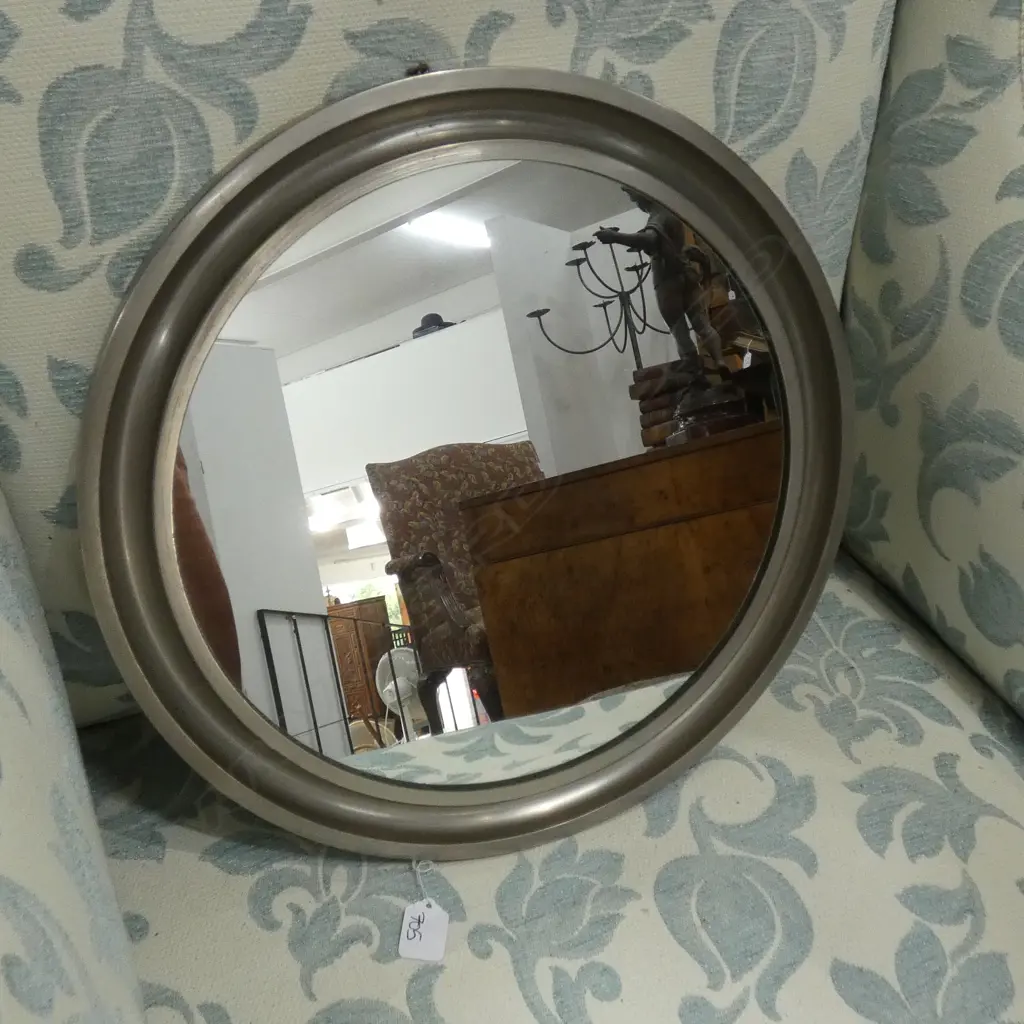 NARCISO MIRROR BY SERGIO MAZZA FOR ARTEMIDE, c.1970s, Dia.420mm Image 1++