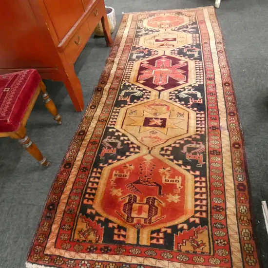 HAND KNOTTED ALL WOOL RUG 3000 X 1170MM