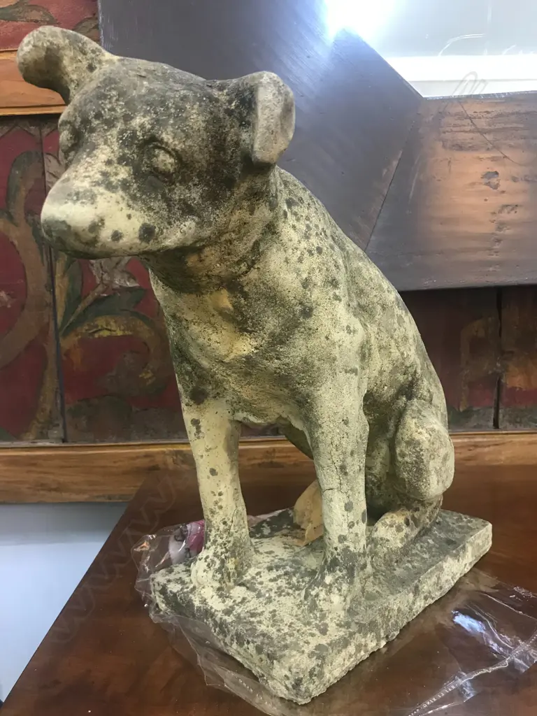 PAIR CHURCHSTONE JACK RUSSELL DOGS H.380MM Image 1++