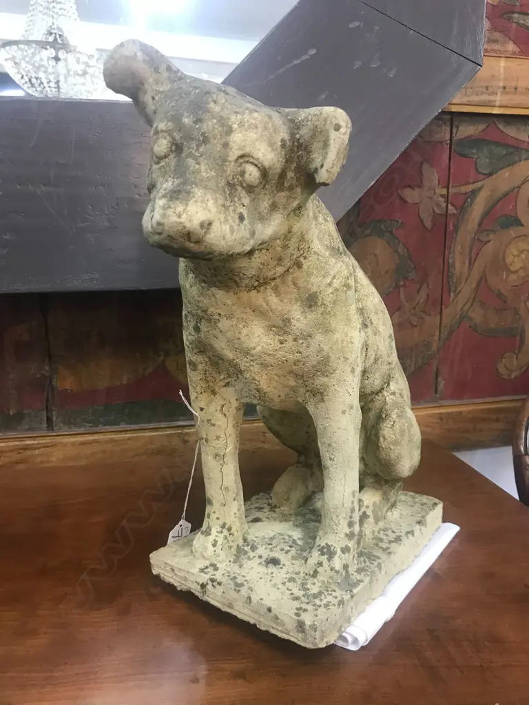 PAIR CHURCHSTONE JACK RUSSELL DOGS H.380MM Image 1++