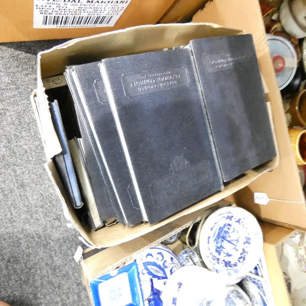 BOX LOT ANTIQUE BOOKS; 13 AUTOMOBILE, KIRI TE KANAWA, 5 VOLS. HOUSEHOLD PHYSICIAN C.1900 Image 1++