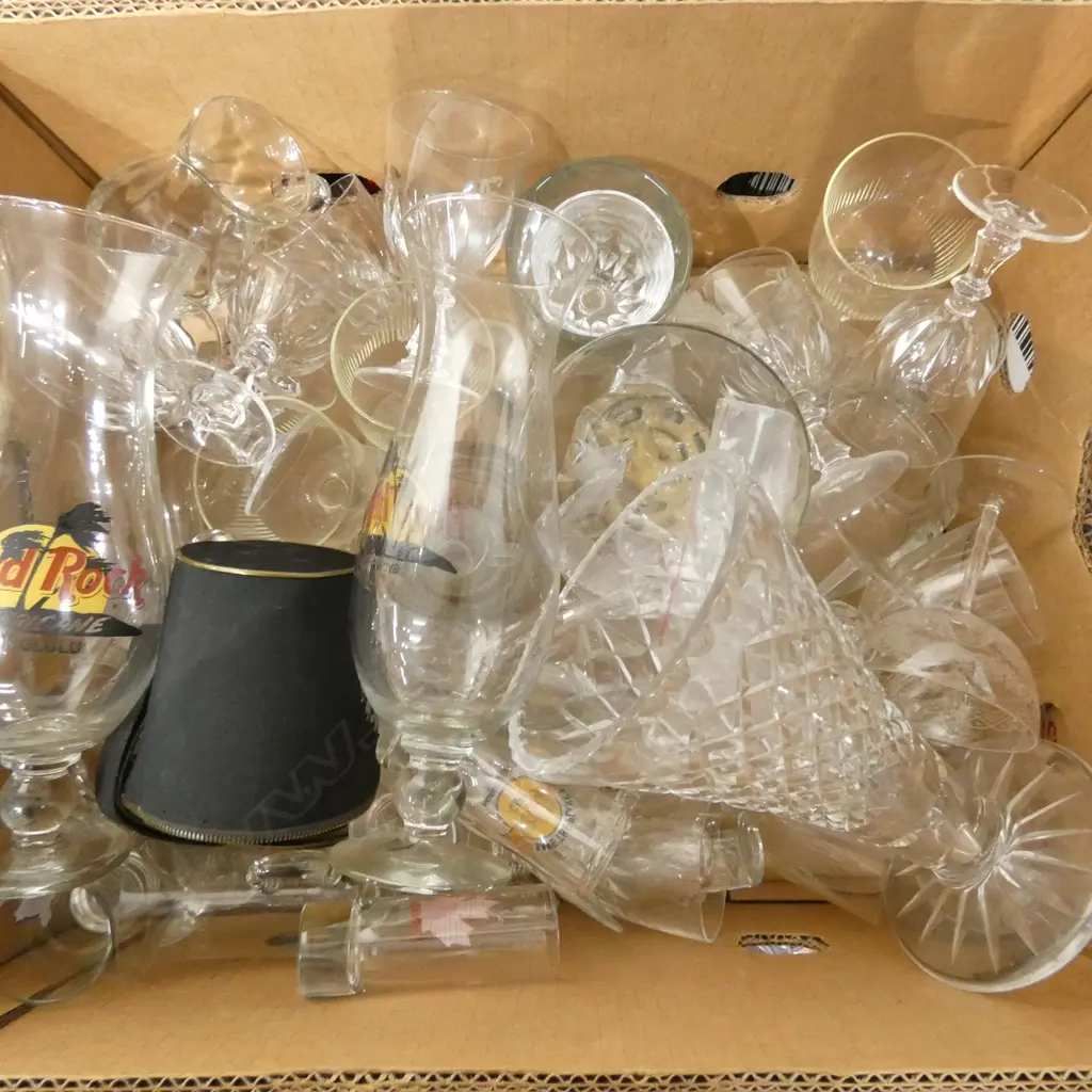 ASSORT. WINE, CHERRY GLASS WARE & OTHERS Image 1++