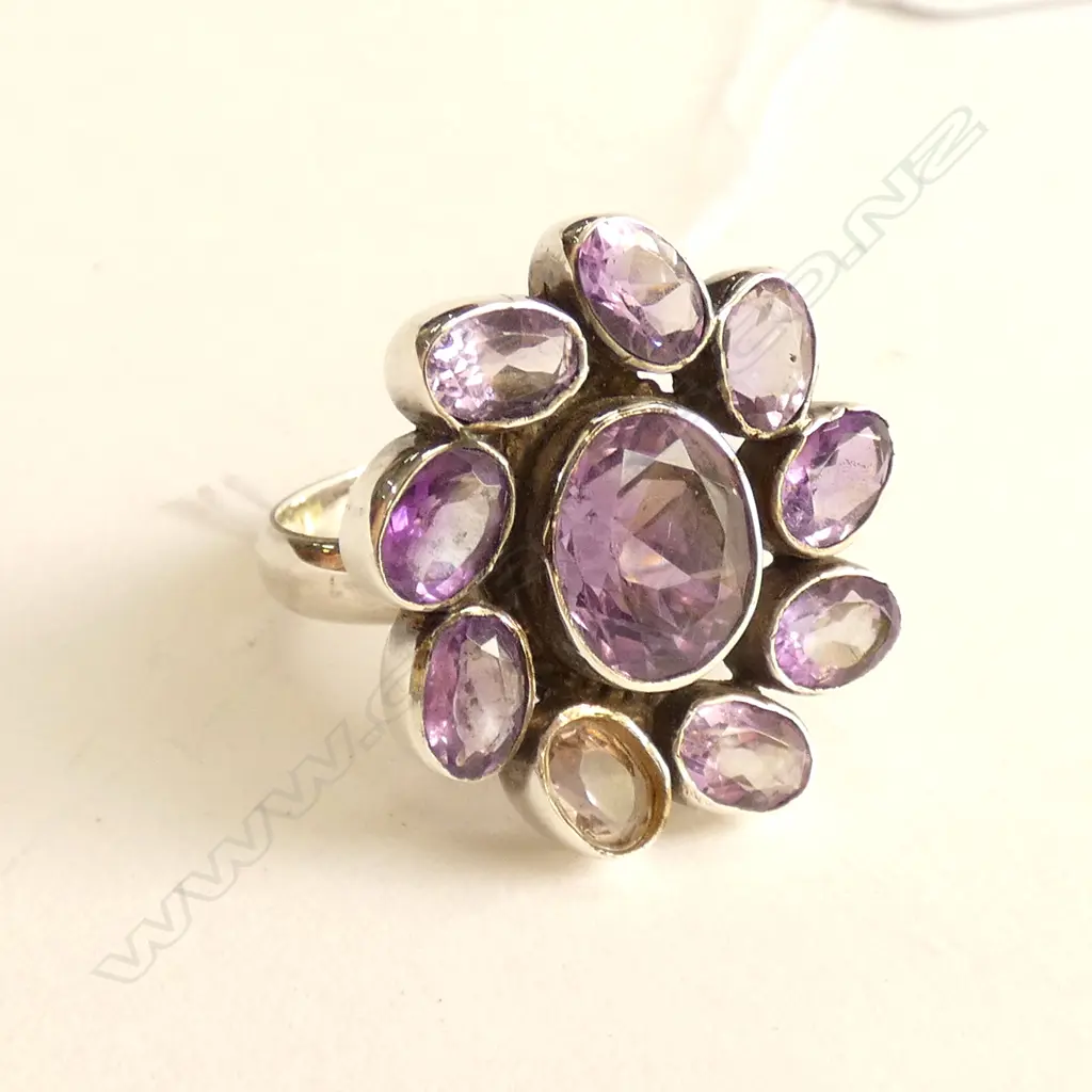 STG SILVER AMETHYST RING Image 1++