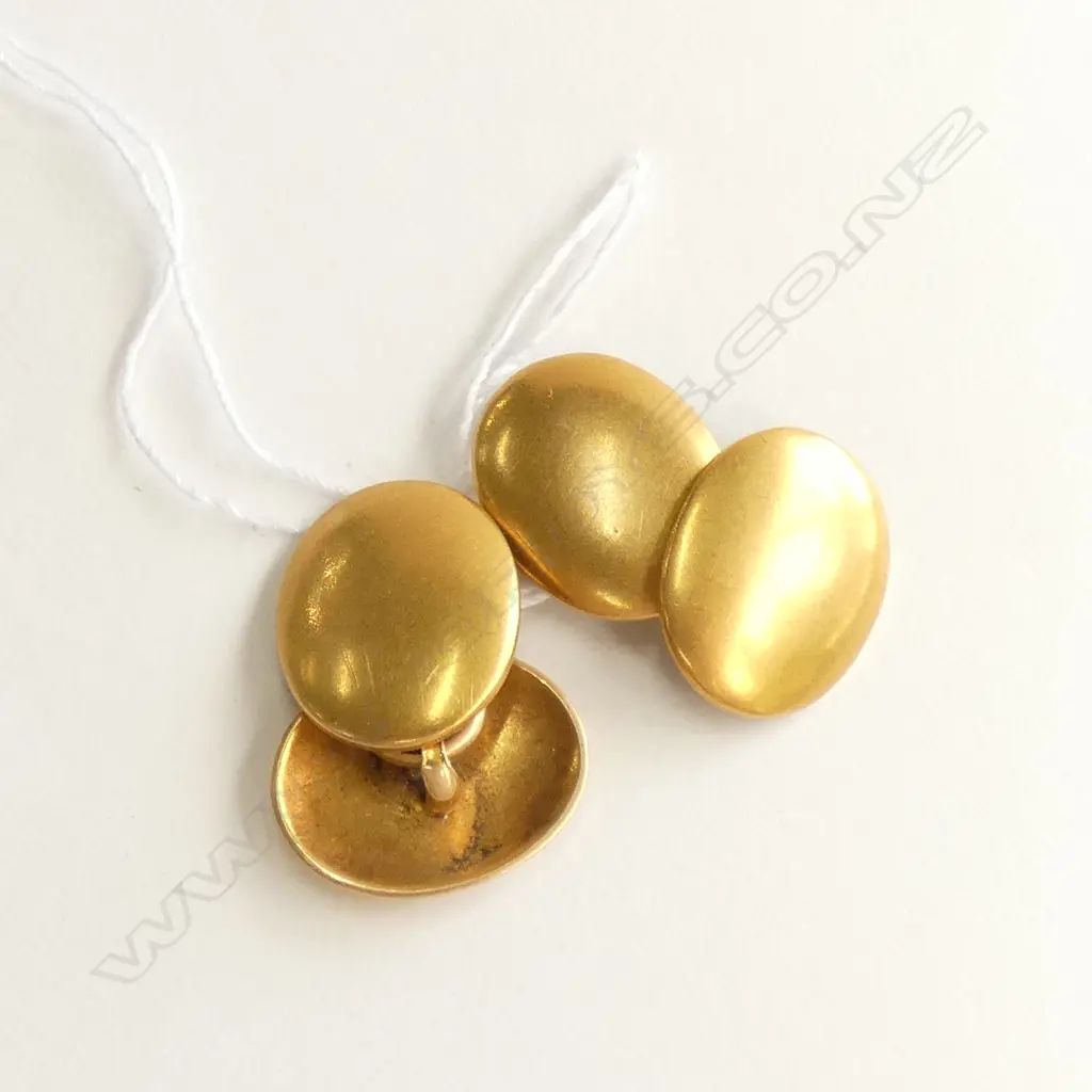 PR C1900 18CT GOLD CUFFLINKS 10gms Image 1++