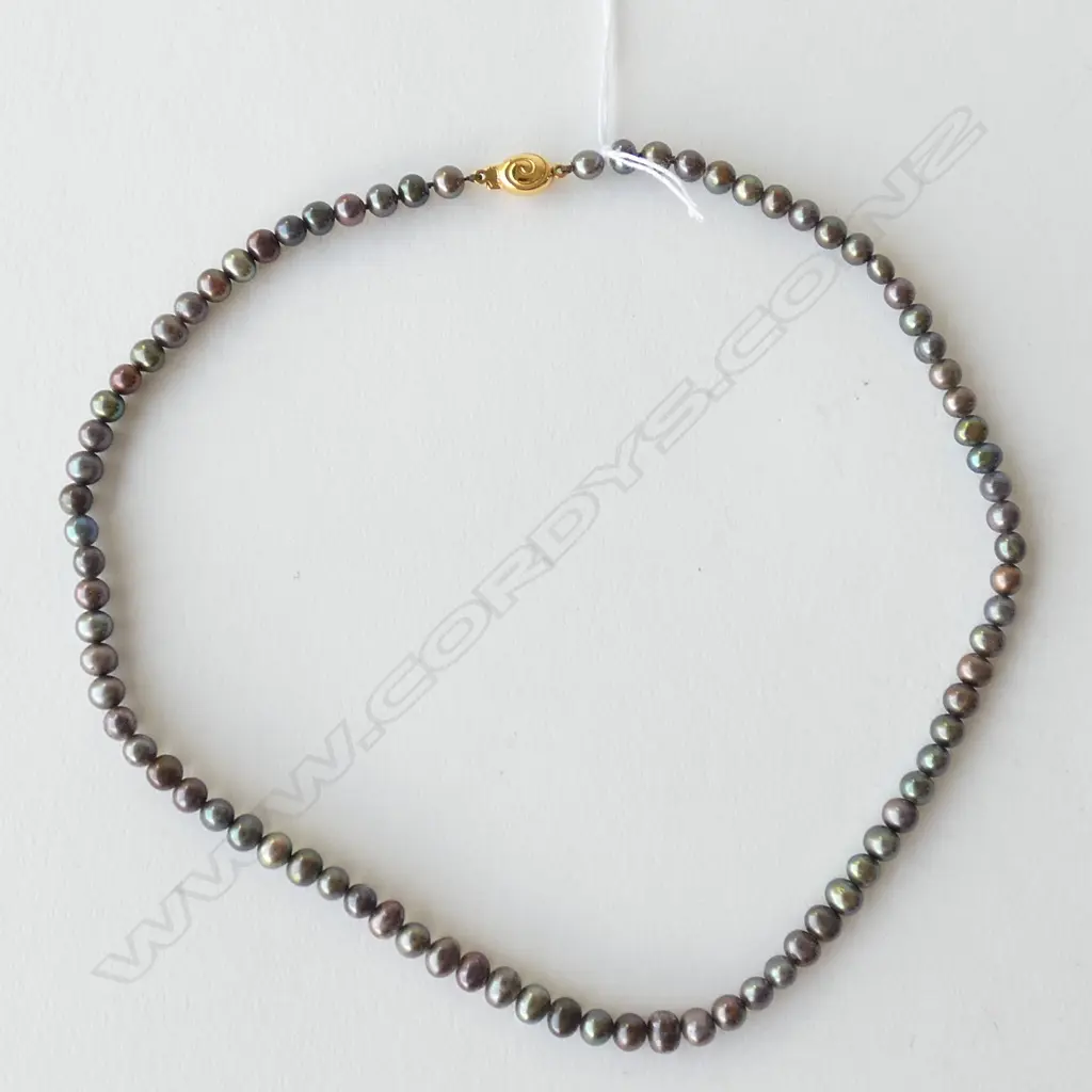 FRESH WATER PEARLS ON 9CT Y CLASP 43CM Image 1++