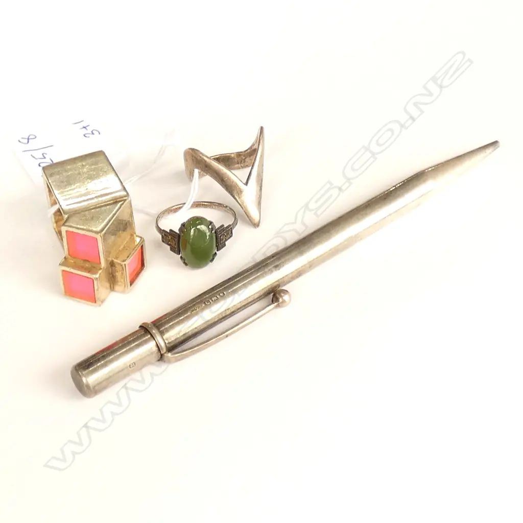 3 RINGS, ONE STG + STG SILVER PENCIL Image 1++