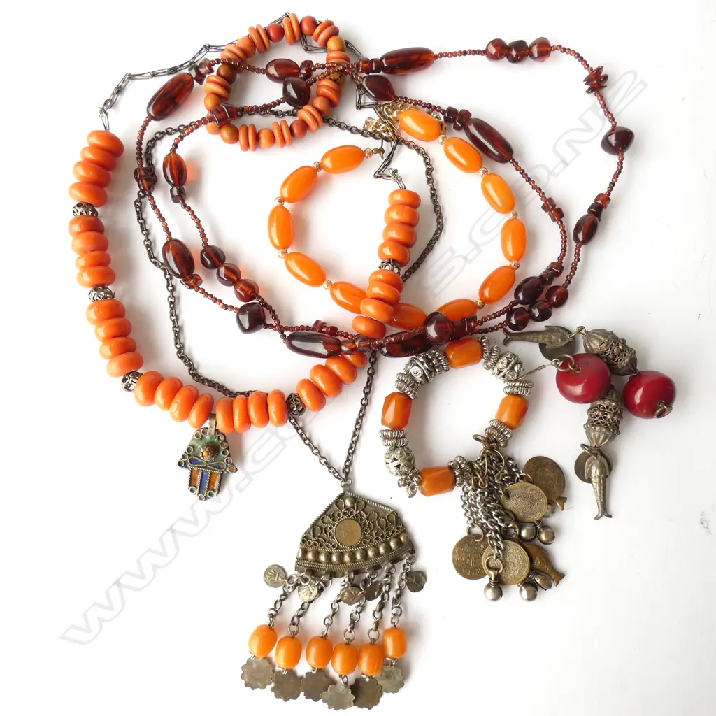 ASST. ORANGE COSTUME JEWELLERY Image 1++