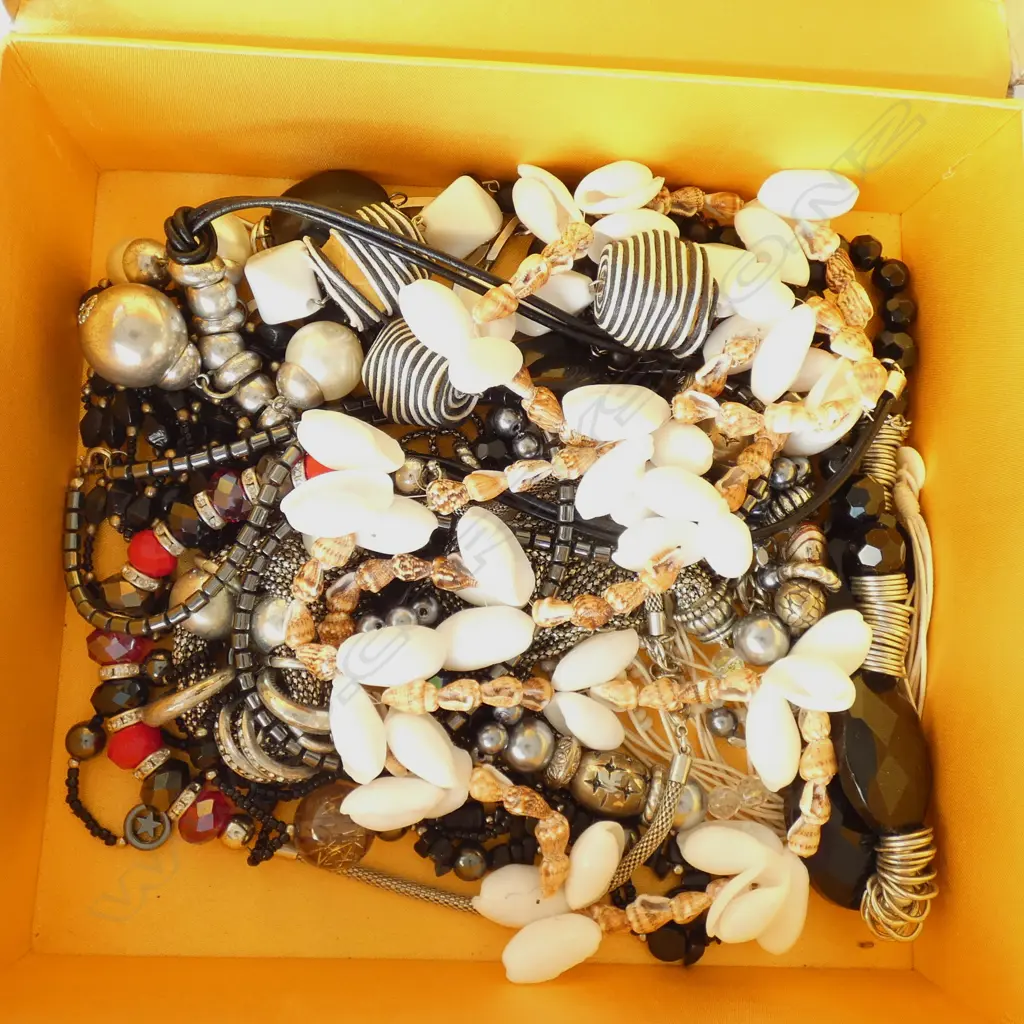 BOX OF  ASST. FASHION NECKLACES Image 1++