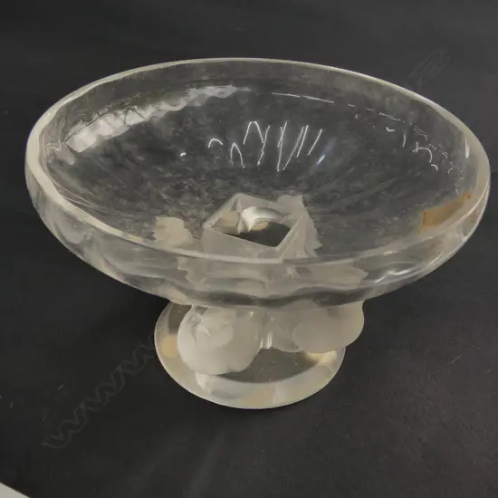 SMALL LALIQUE COMPORT WITH BIRDS