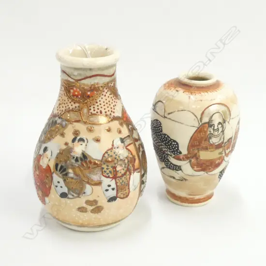 2 SATSUMA VASES H. 95MM