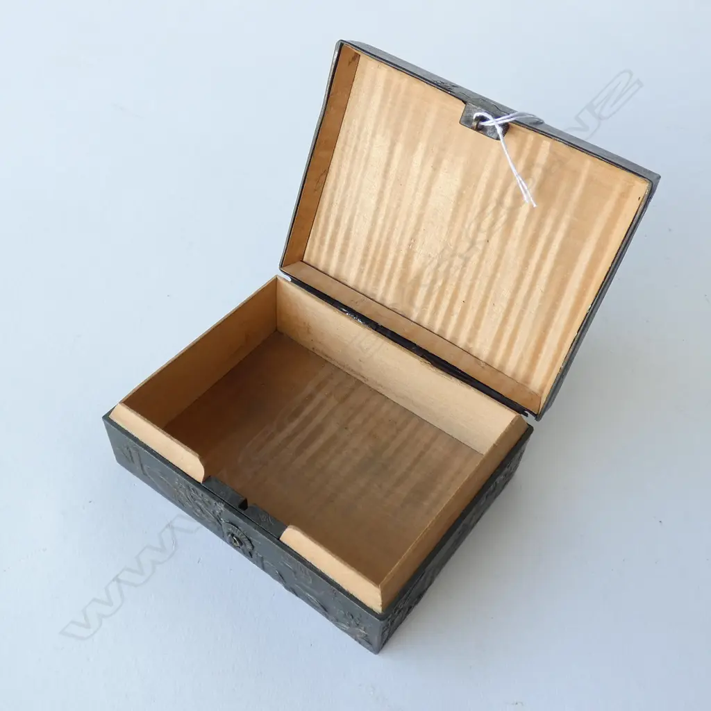 JAPANESE MEIJI PERIOD COPPER BOX L. 105MM Image 1++