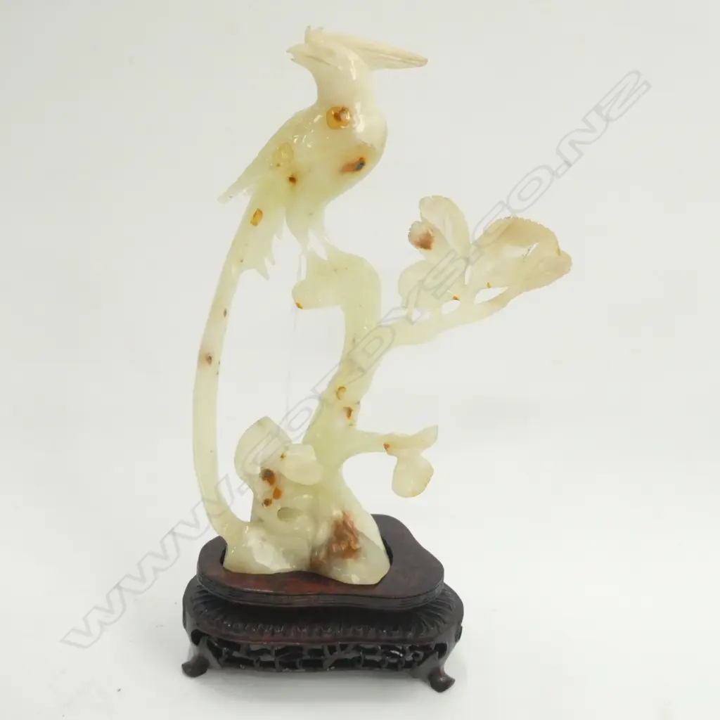 CHINESE JADE BIRD ORNAMENT Image 1++