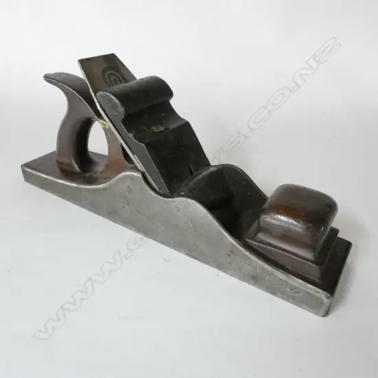 19thC 13¾" MATHIESON STEEL & ROSEWOOD PANEL PLANE