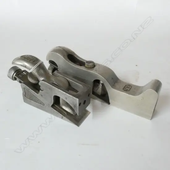 STANLEY No.93 CABINET MAKERS RABBET PLANE AND ALL STEEL RECORD PLANE