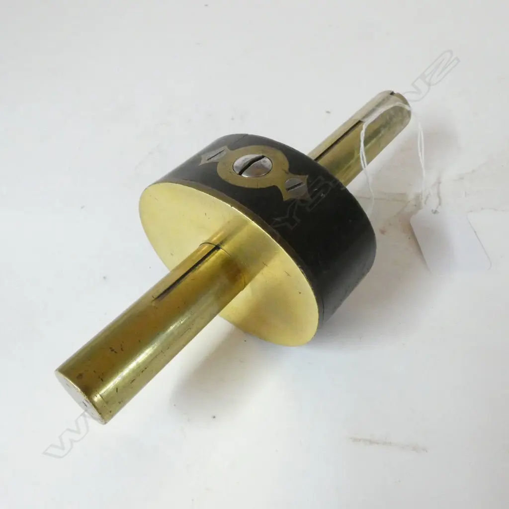 C. NURSE & Co. EBONY & BRASS MORTISE GAUGE Image 1++