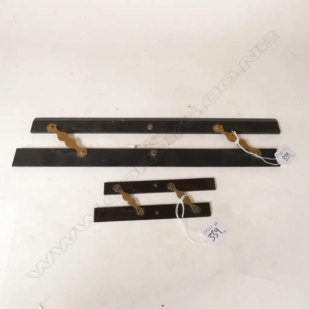 15" & 6" EBONY PARALLEL RULES (2) Image 1++