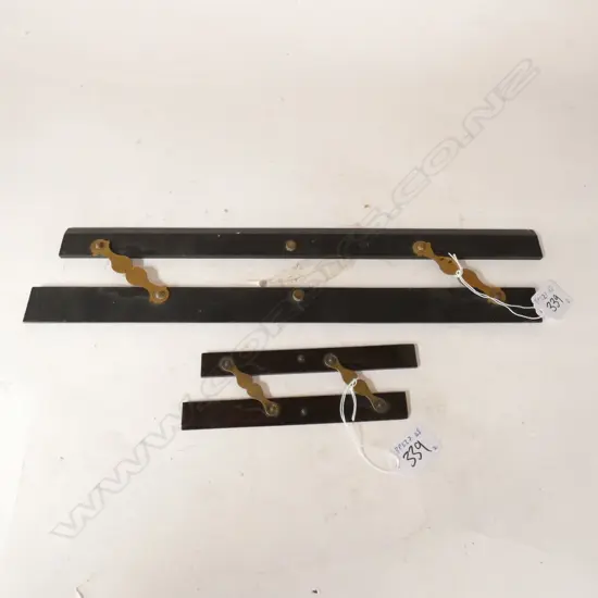 15" & 6" EBONY PARALLEL RULES (2)