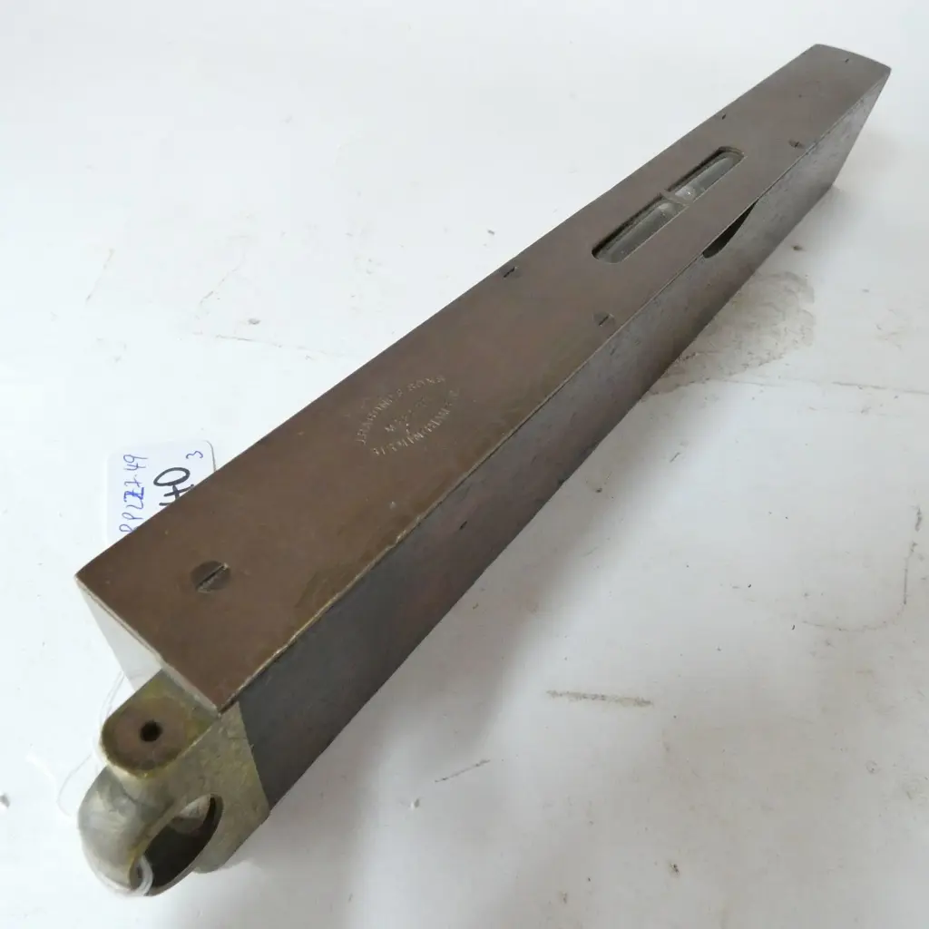 RABONE 13" MAHOG & BRASS LEVEL PLUS DAVIS LEVEL & TOOL Co 1887 STEEL & BRASS LEVEL, PLUS MAHOG & BRASS INCLINOMETER Image 1++
