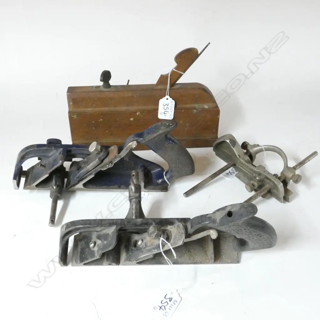 WOODEN MOULDING PLANE ADJUSTABLE SOLE, STANLEY No.78, RECORD No.78 & RECORD No.43 (3) Image 1++