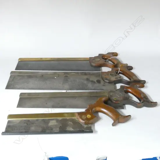 4 BRASS BACKED TENON SAWS