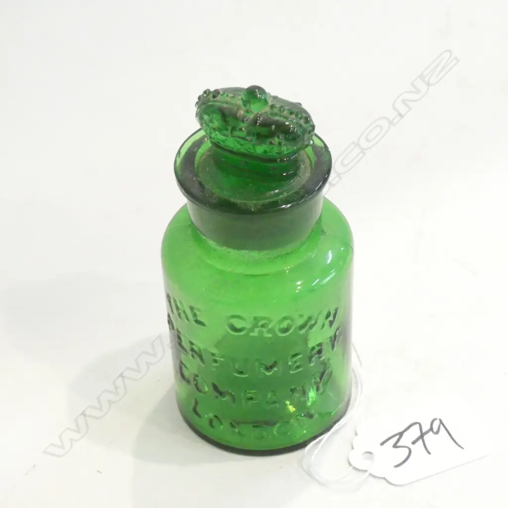 THE CROWN PERFUME CO LONDON GLASS BOTTLE RARE Image 1++
