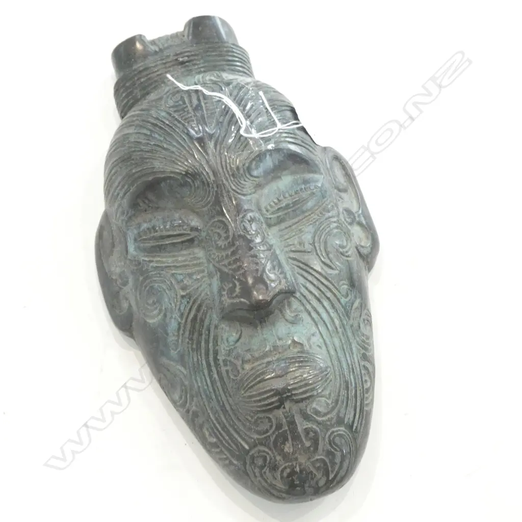 MAORI BRONZED WALL HANGING FACE  Image 1++