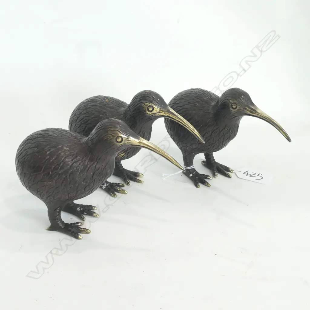 3 BRONZE KIWIS L. 140MM Image 1++