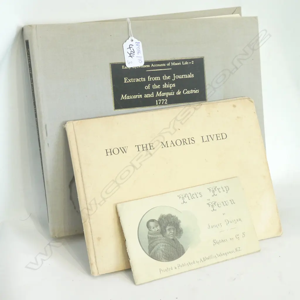 3 BOOKS; 'EXTRACTS FROM JOURNALS OF SHIPS MASCARIN & MARQUIS DE CASTRIES 1772', POSTCARD BOOK & 1950s SCHOOL BOOK Image 1++