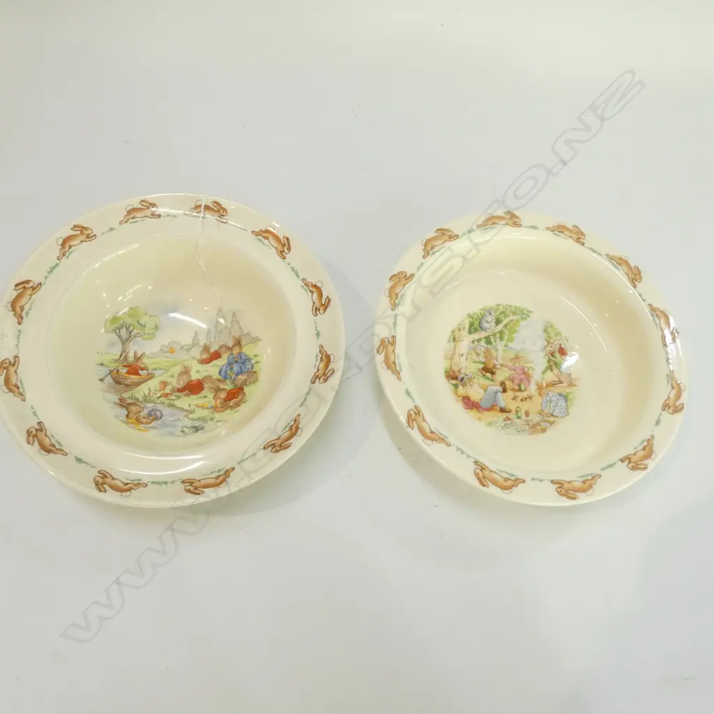 2 ROYAL DOULTON BUNNYKINS BOWLS Image 1++