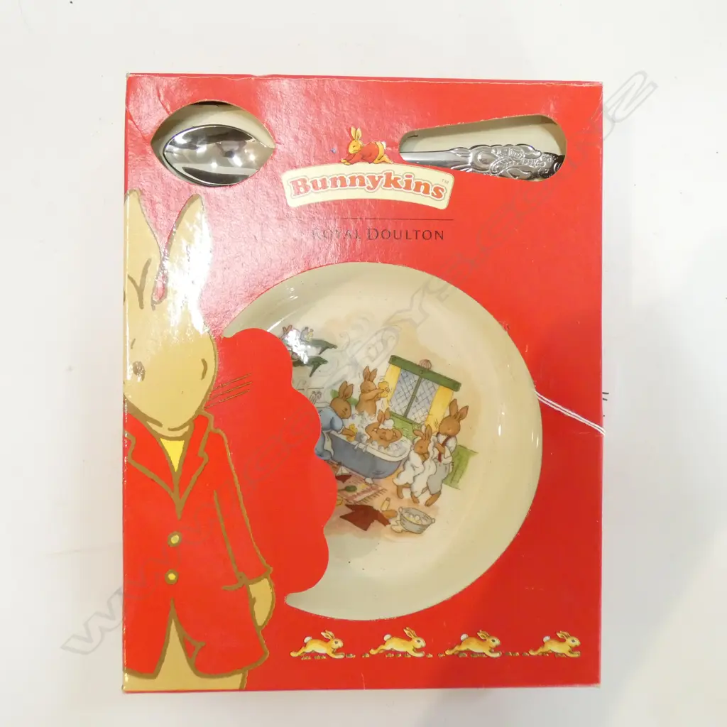 ROYAL DOULTON BUNNYKINS -PLATE & SPOON Image 1++