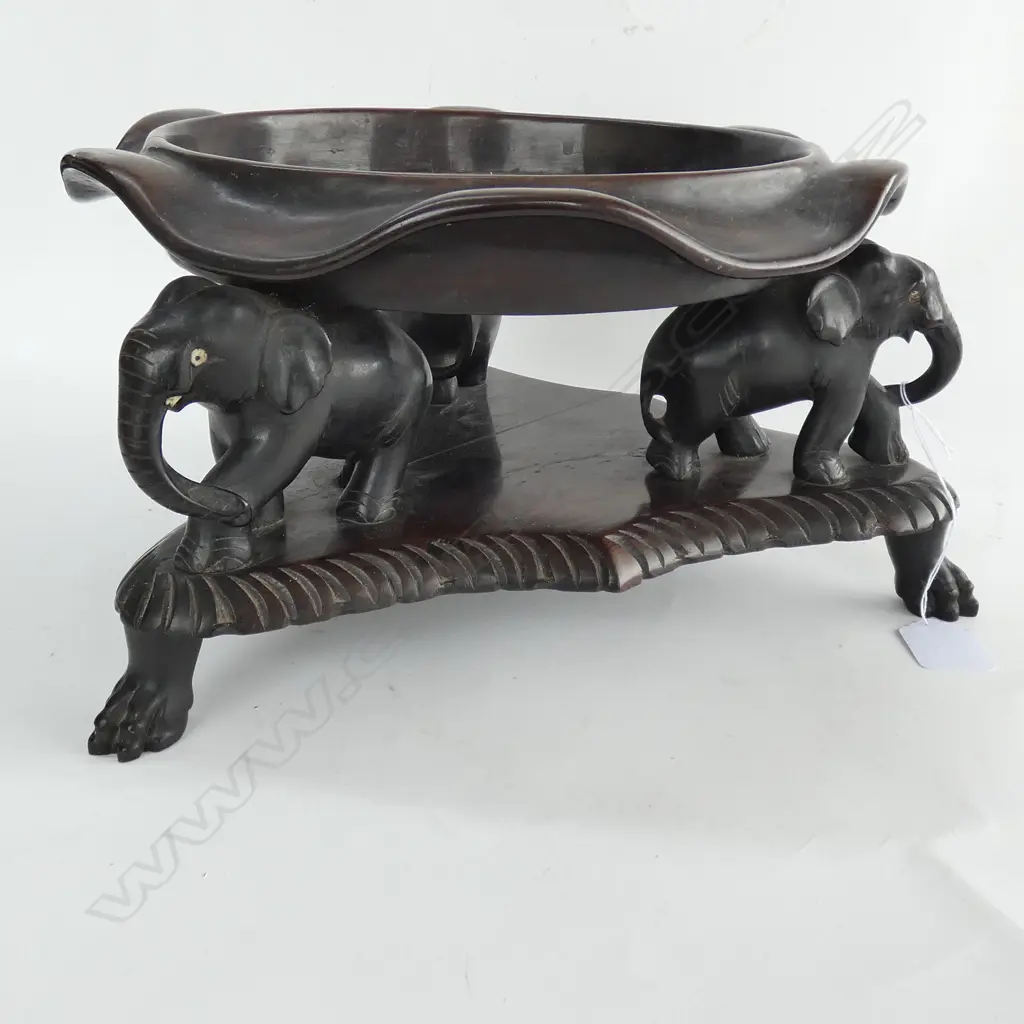 CARVED EBONY STAND Image 1++