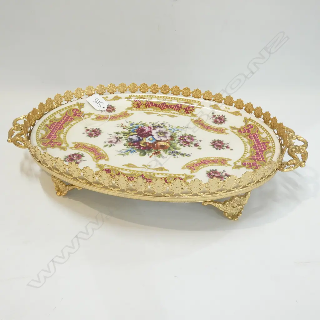 CONTINENTAL 2 HANDLED PORCELAIN DISH Image 1++