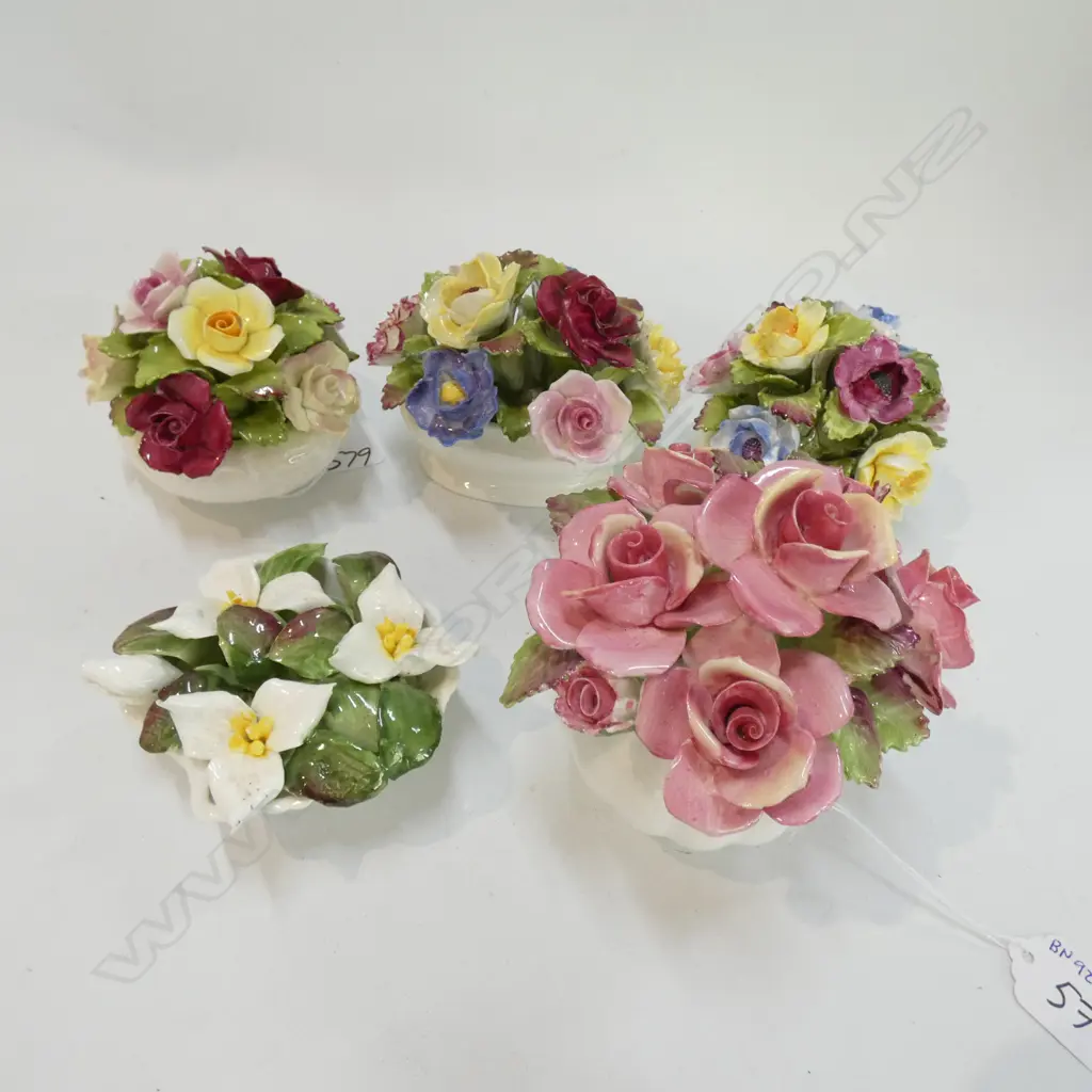 5 CHINA ORNAMENTS AYNSLEY/R/ALBERT ETC Image 1++