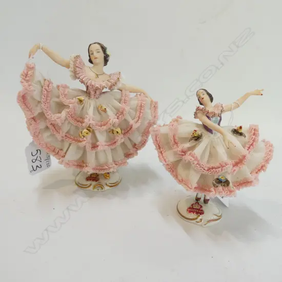 2 ALKA CHINA DANCING GIRLS