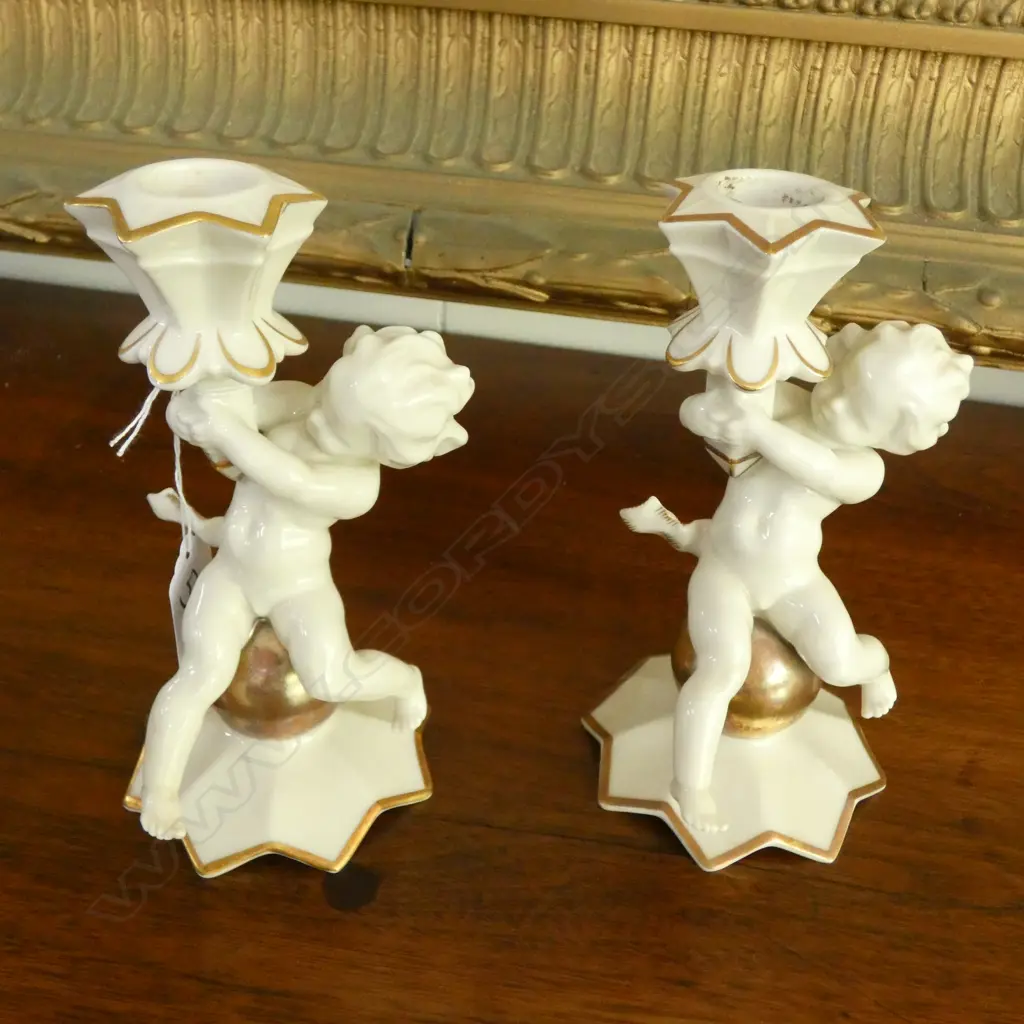 PR OF HUTSCHENREUTHER PUTTI CANDLESTICKS Image 1++