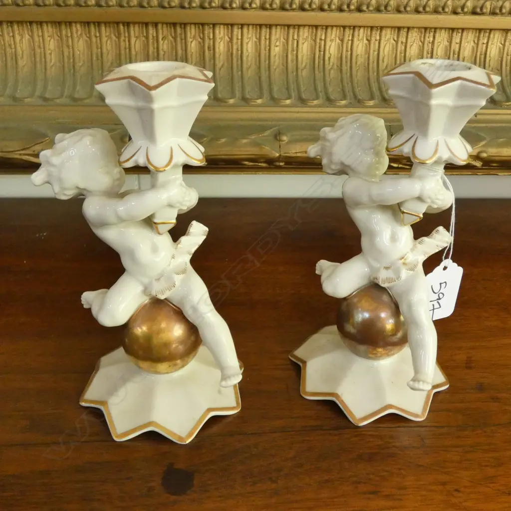 PR OF HUTSCHENREUTHER PUTTI CANDLESTICKS Image 1++