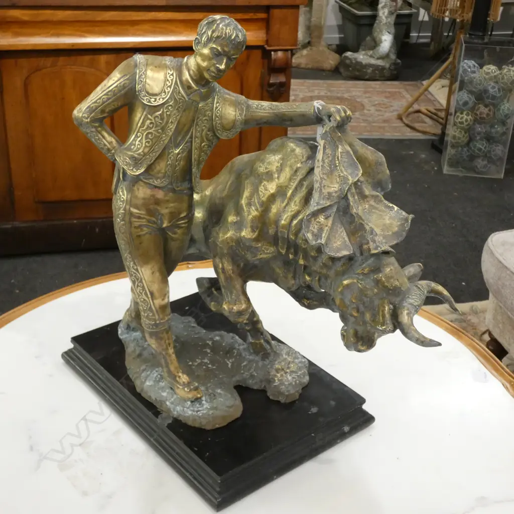 BRONZED BRASS STATUE OF MATADOR W. 600MM Image 1++