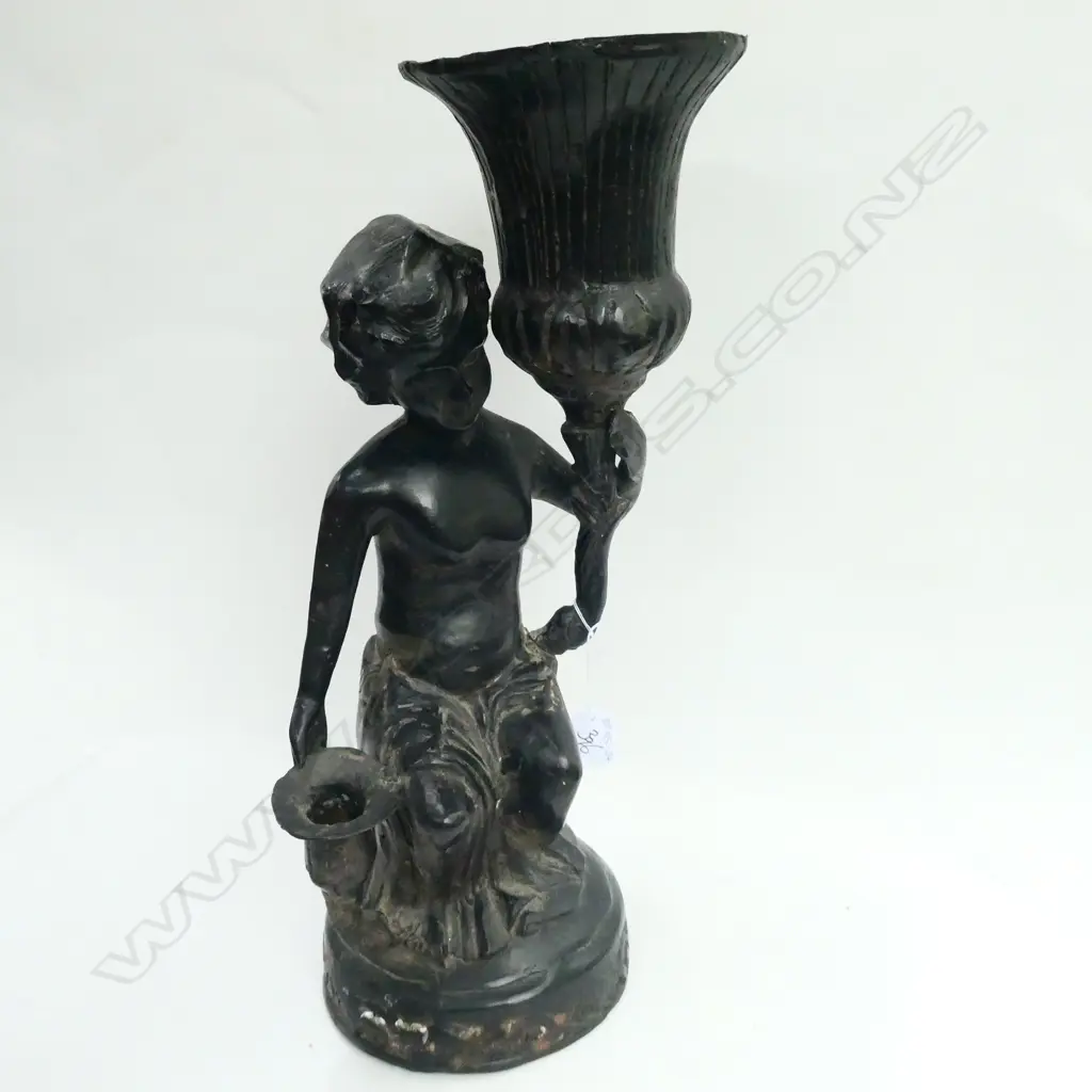 BRONZE GIRL WITH URN 460MM  Image 1++